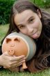 Girl with piggy