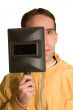 Welder with his Mask