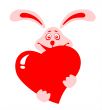 rabbit with heart