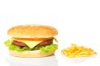 Cheeseburger and french fries
