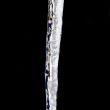 Icicles isolated on a black background