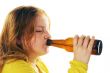 child drinks beer