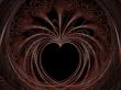Feather Heart Abstract Background