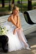 Attractive bride looking pensive