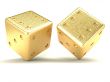 gold dice