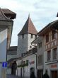 Tower and small street in Murten