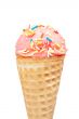 Delicious strawberry ice cream