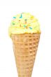 Delicious vanilla ice cream