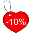 Heart gift tag