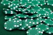 green poker chips