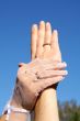 newlyweds hands