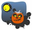 Pumpkin and moon