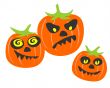 Three pumpkins