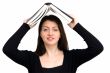 woman with book