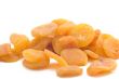dried apricot on white