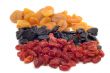 dried fruits on white