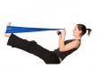 Woman stretching with a Resistance Band