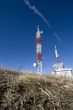 Transmitter tower on a mountain