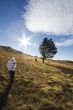 Couple hiking up the hills