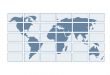 Map of the world on transparent screens