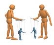 3D puppets - people, managing dolls - puppets