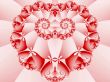 Layered Spiraling Heart Abstract Background