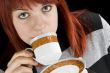 Girl sipping coffee