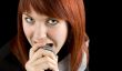 Girl singing karaoke on microphone