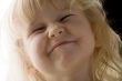 Girl makes faces
