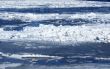 Drifting Ice on river