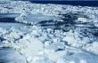 Drifting Ice on river