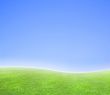 Simple curved blue and green horizon background