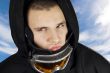 Snowboard boy acting bad