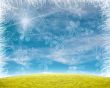 Beautiful snow flake background