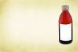 glass bottle with blank label