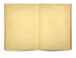 open old blank exercise book
