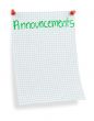 thumbtacked squared paper