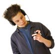 Boy is listening