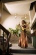 champagne in the staircase