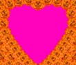 Pink heart.