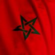 Moroccan Flag Closeup