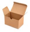 open cardboard box against white
