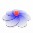 sphere on flower