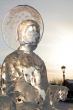 ice sculpture of saint