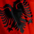 Albanian Flag Closeup