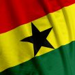 Ghanian Flag Closeup