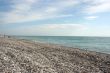 stony empty beach