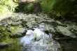 waterfall on mountain river