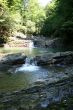 several mountain waterfalls