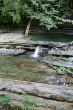 waterfall on mountain river
